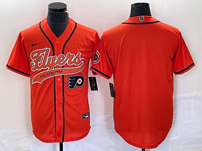 Men Philadelphia Flyers adidas orange blank NHL jerseys style 3